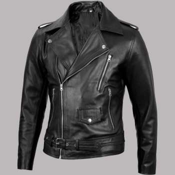 Black Belted Biker Jacket