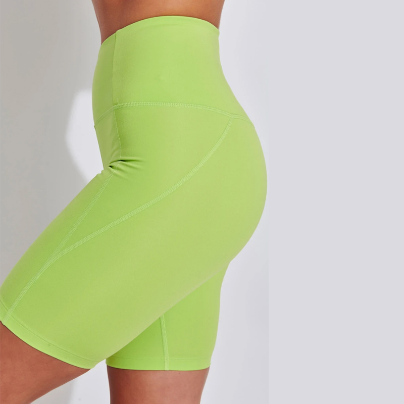Lime Green Sports Shorts - Image 2