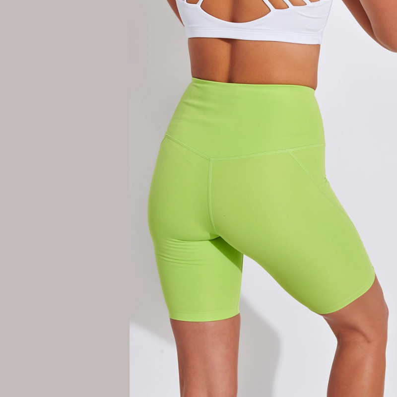Lime Green Sports Shorts - Image 3