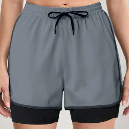 Elastic Waist Sports Shorts