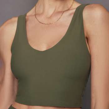 V-Neck Longline Bra in Melt
