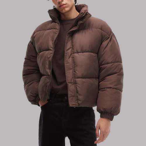 Chocolate Brown Puffer Jacket